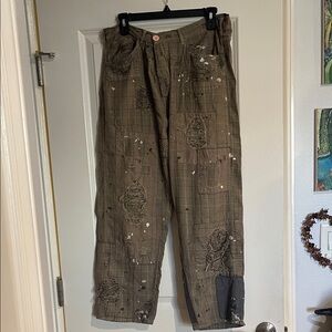 Magnolia Pearl Distressed Patchwork Cargo Pants
